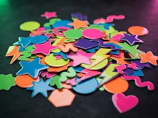 Colorful custom stickers