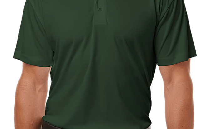 Custom polo shirt in Forest Green