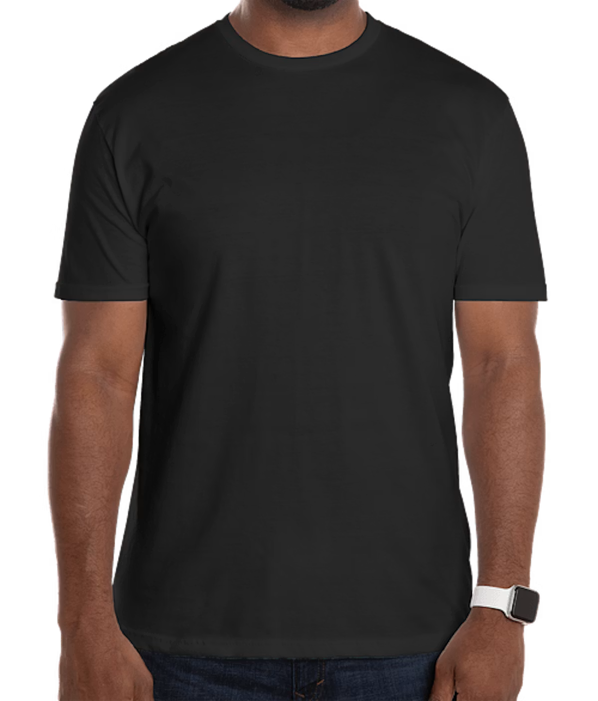 Black t-shirt Front view